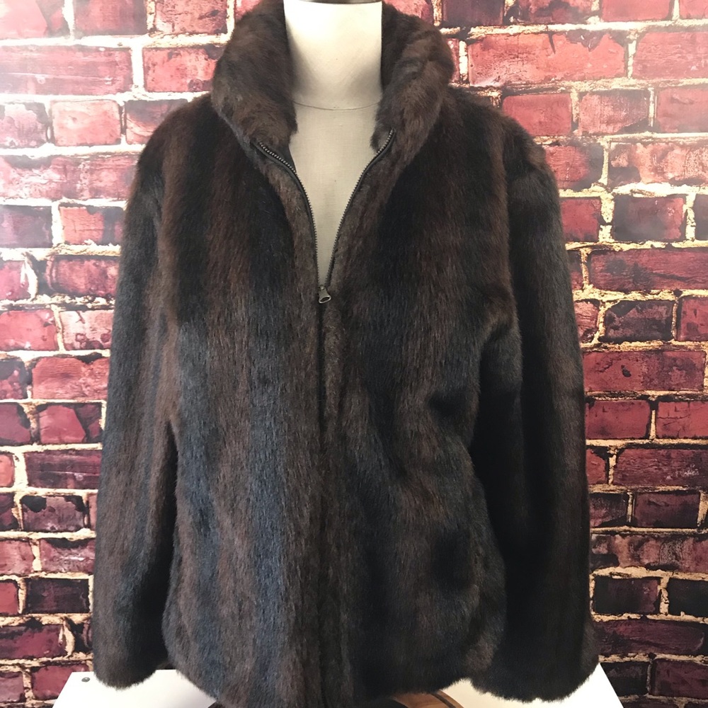 FUDA Faux Fur Coat Jacket Fu Da